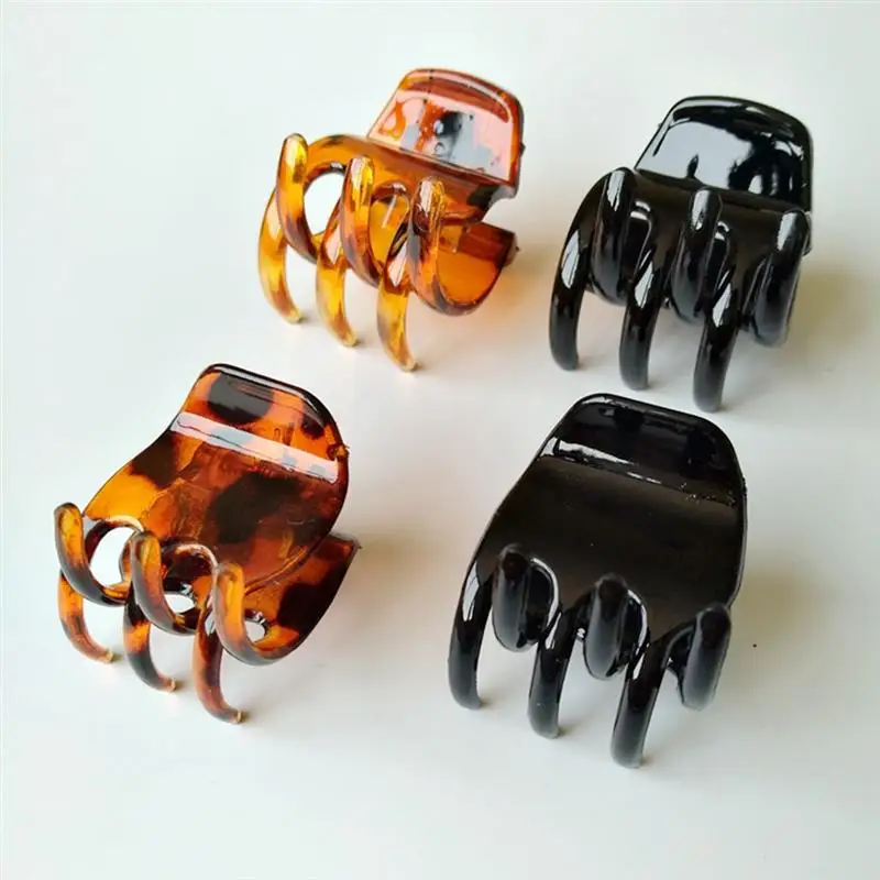 

12PCS/1Set Women Girls Claw Clip Lovely Creative Retro Fashion Mini Claw Clip Jaw Hair Clip Plastic Crab Clamps Hairdress Tool