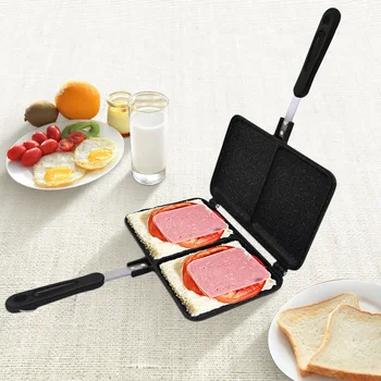 

Sandwich Bread Double-Sided Baking Tray Non-Stick Pot Double-Sided Frying Pan Sandwich Breakfast Mold Toast Baking Tray