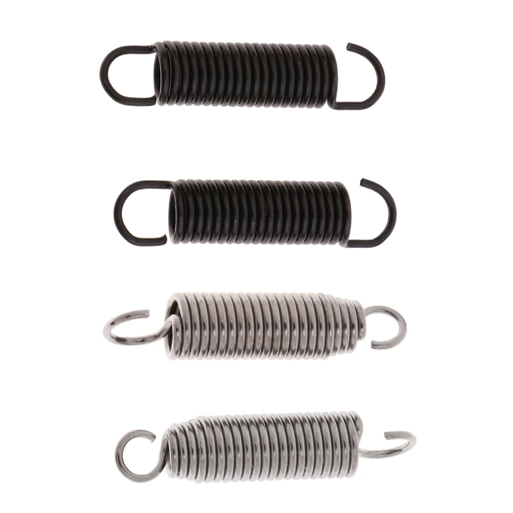 2PCS Steel Drum Pedal Hammer Mallet Springs Drum Accessory Silver/Black 55mm