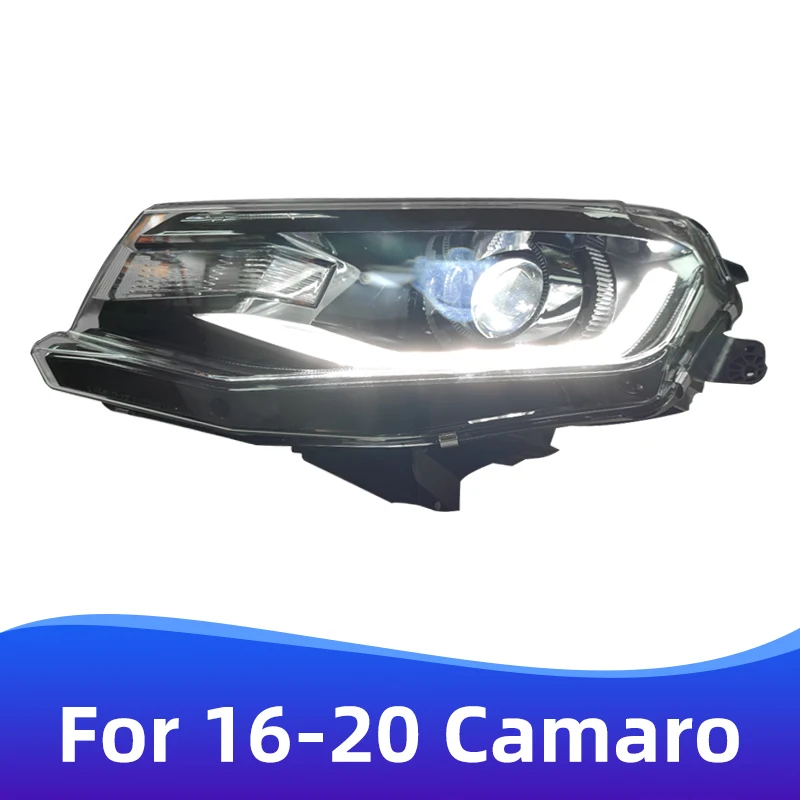 

For 2016-2020 Chevrolet Camaro Headlight Assembly Bumblebee Modified High Equipped Full LED Daytime Running Light