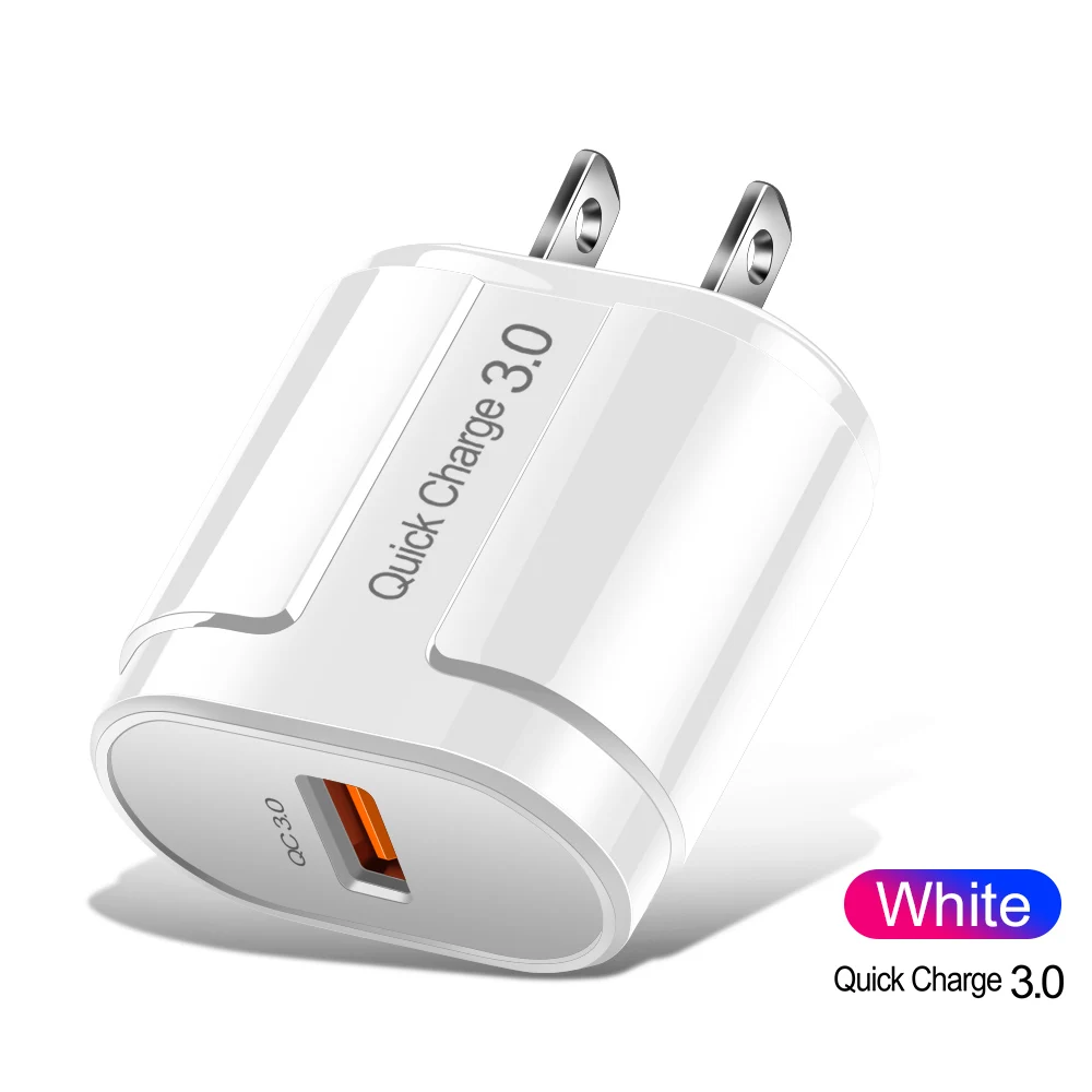 White US Charger Suhach Quick Charge 3,0 2,0 USB зарядное устройство для iPhone Xiaomi samsung huawei QC3.0 QC быстрое зарядное устройство Turbo настенное зарядное устройство для мобильного телефона - Тип штекера: White US Charger