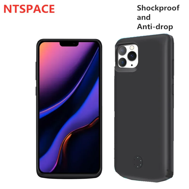 

KQJYS External Back Pack For iPhone 11 Pro Max Power Bank Battery Cases Shockproof Charger Cover For iPhone 11 Pro Power Case