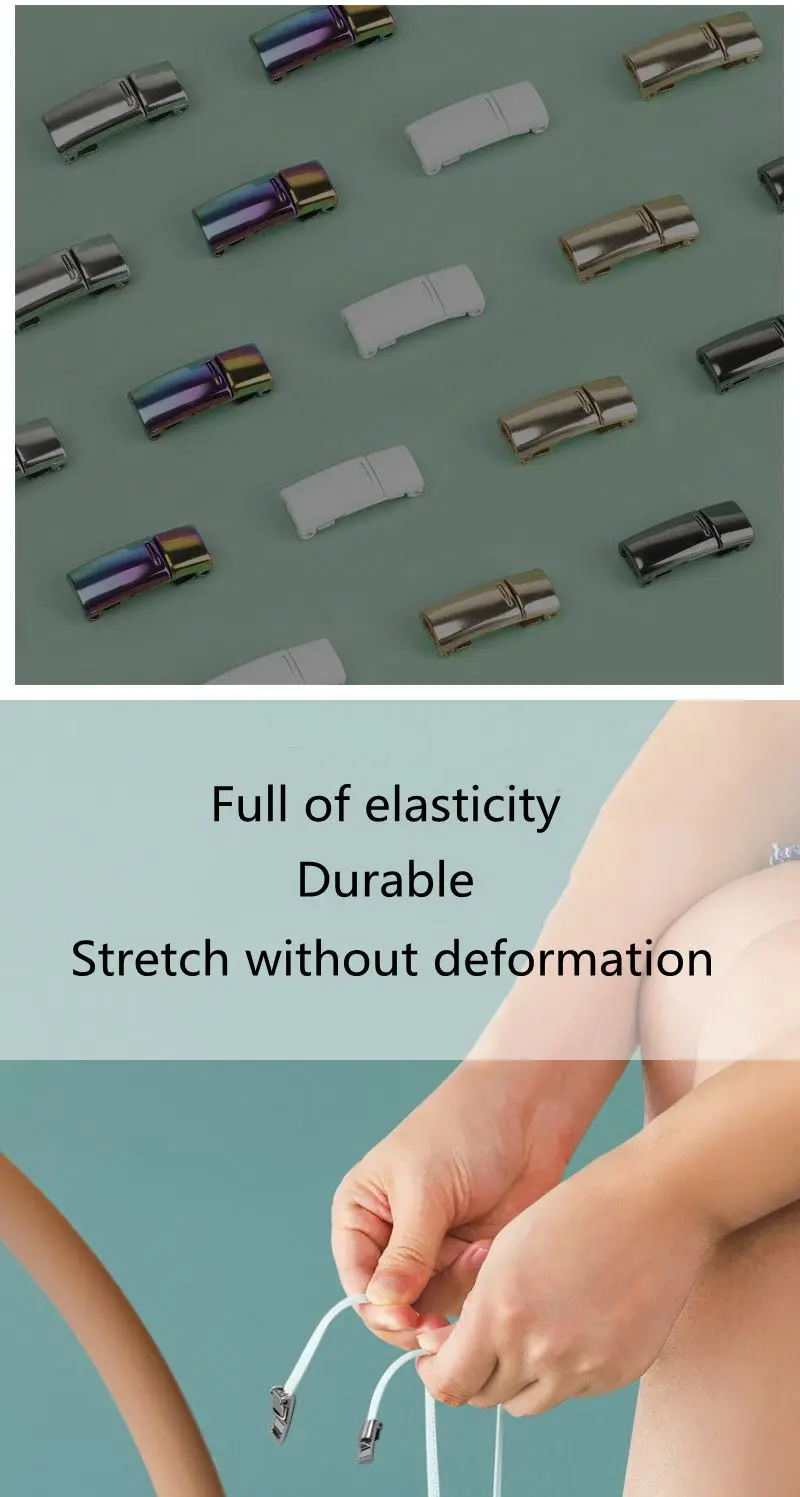 New Upgrade Magnetic Buckle Latex Rubber Band Elastic Laces Sneakers Laces Without Tying Kid and Adults Are Available Shelaces New Upgrade Magnetic Buckle Latex Rubber Band Elastic Laces Sneakers Laces Without Tying Kid and Adults Are Available Shelaces