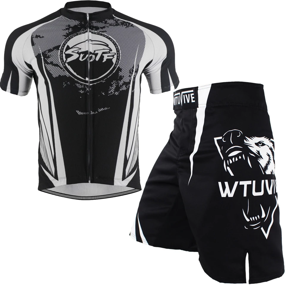 Компрессионная рубашка Rashguard для ММА футболка Tiger Muay Thai боксерские шорты Джерси
