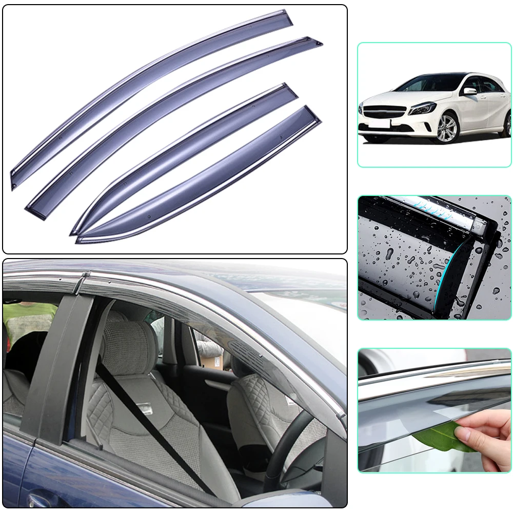 Для Mercedes Benz A180 200 220 2013 2014 2015 2016 2017 литье под давлением оконный козырек