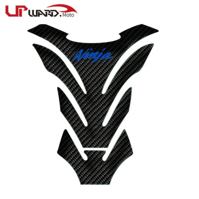 Blue Для KAWASAKI NINJA 250 300 400 650 1000 ZX6R ZX10R мотоцикла углеродного волокна мазута Бензобак Pad Tankpad наклейка протектор Стикеры - Цвет: Blue