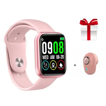 

Full Touch Screen P90 smart watches Heart rate Blood pressure Smartwatch Support IOS Android IP68 Waterproof VS B57 F8+Earphone