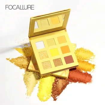 

FOCALLURE Smile Eyeshadow Palette Nude Matte Pigmented Shades Summer Makeup Glitter Shadow Palette Cosmetics
