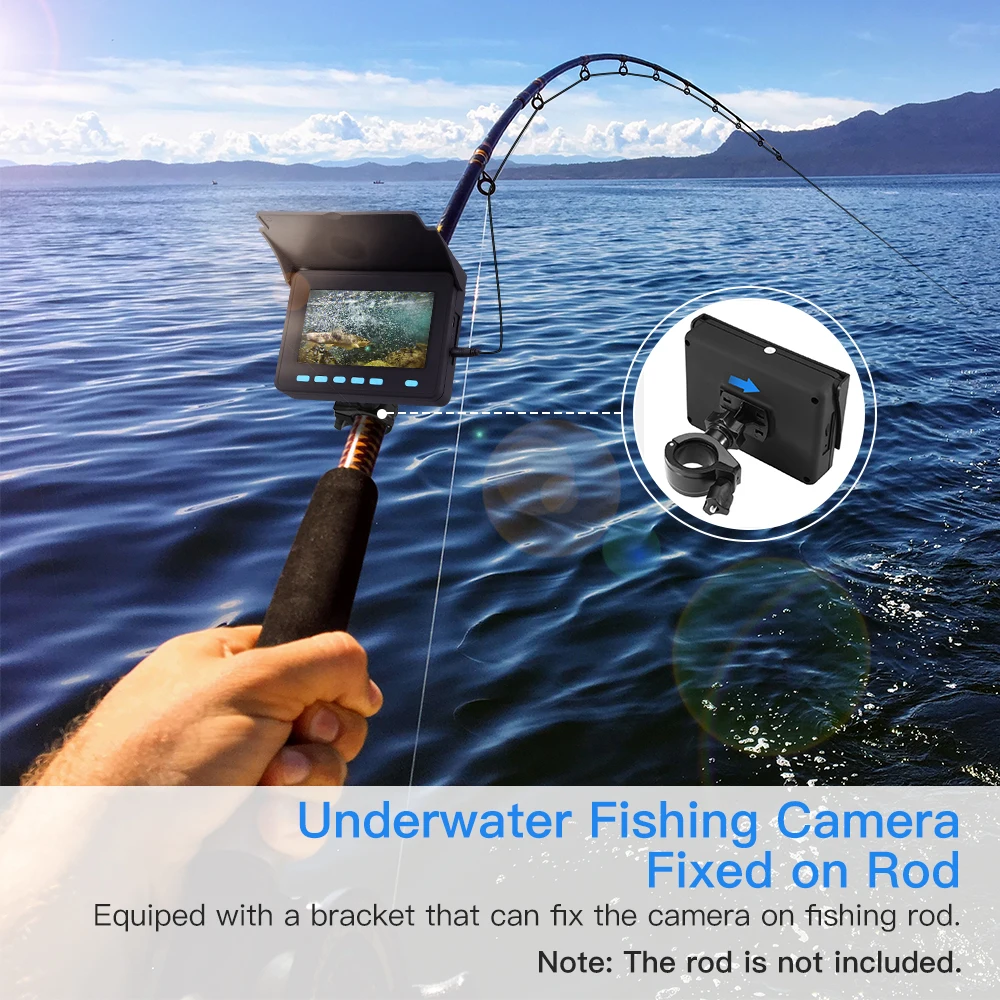 Eyoyo портативная камера для подводной рыбалки 4,3 дюймов монитор 20 м кабель HD 1000TVL подводная видео камера для рыбалки для ледового озера море