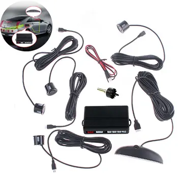 

Hot Car LED Parking Sensor Monitor 4 Sensors Parking Assistance Auto Reverse Radar Detector System Backlight Display