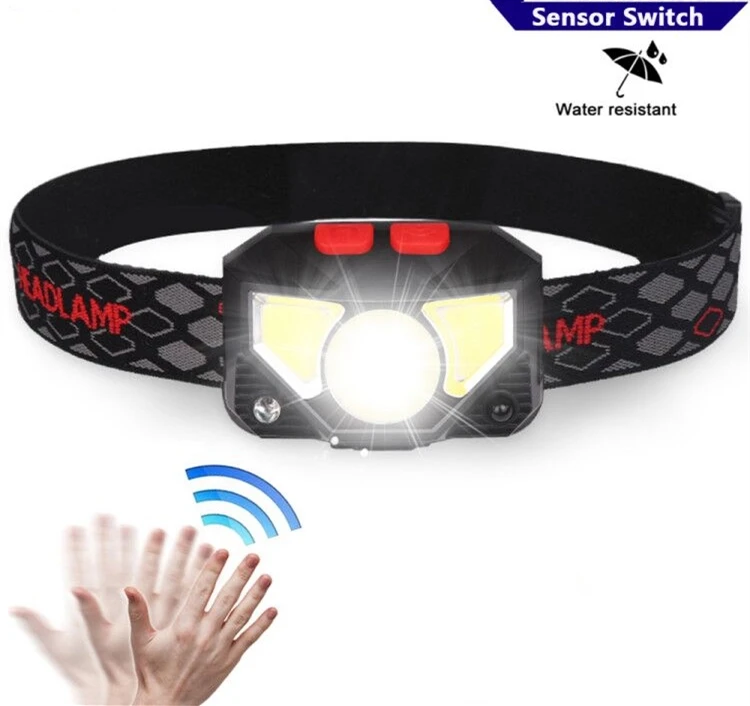 Powerful LED Headlight Sensor Head Light USB Rechargeable Headlamp Head Torch Waterproof for Camping Hiking Fishing
