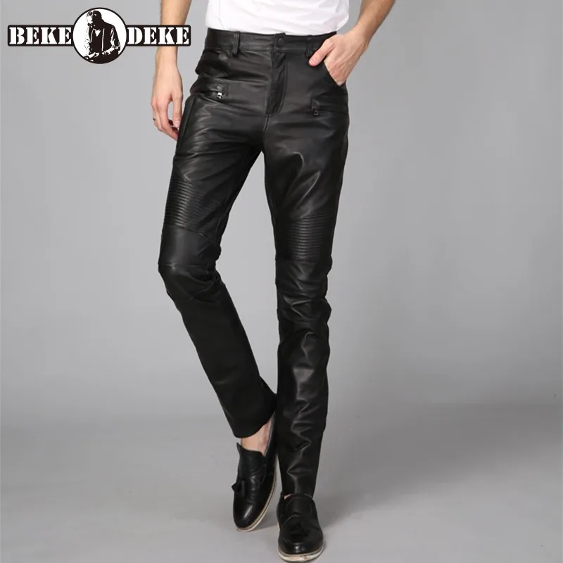 Winter Motor Biker Mens Koeienhuid Echt Lederen Broek Casual Lange Broek Rechte Broek Hoge Kwaliteit Leer Winddicht Broek Winter Motor Biker Mens Koeienhuid Echt Lederen Broek Casual Lange Broek Rechte Broek Hoge Kwaliteit Leer Winddicht Broek