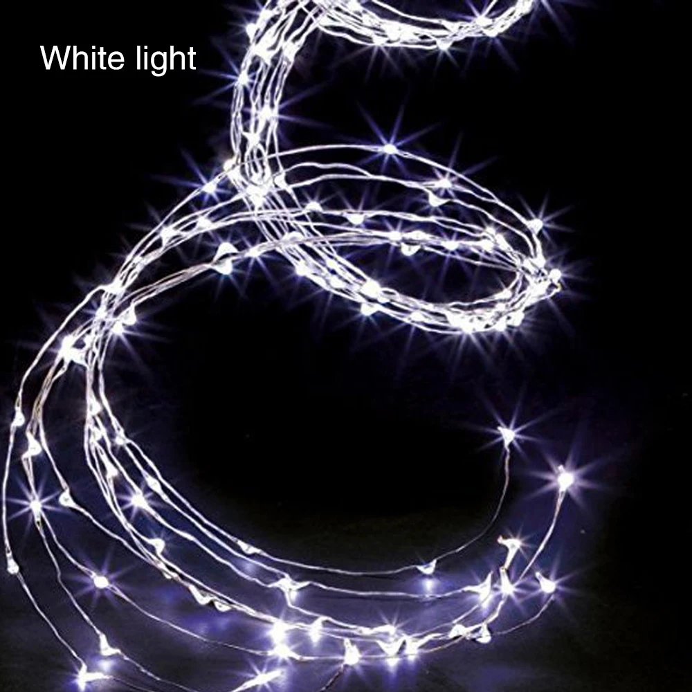 White Романтический прочный двор 100LED открытый фестиваль пейзаж лампа Фея светильник супер яркий медный провод Рождественский Декор сад - Испускаемый цвет: White