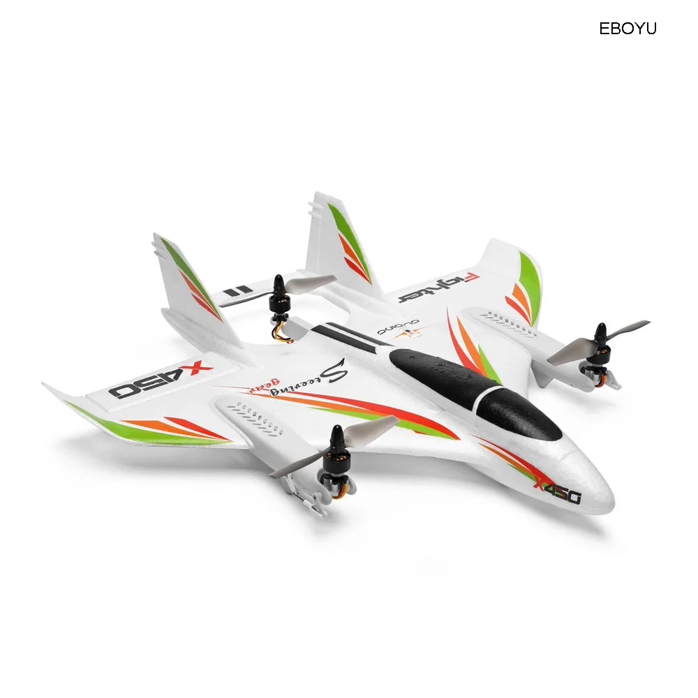 WLtoys XK X450 RC самолет 2 4G 6 канальный бесщеточный двигатель вертикальный взлет