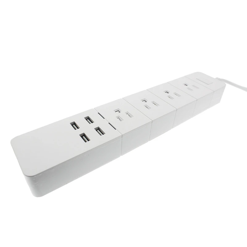 

New American Standard Wireless Socket WiFi Smart Power Strip Remote Control Plug-In Board Timer Switch with USB Socket(US Plug)