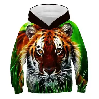 

Baby boys new animal-print hoodie 3D Tiger head hoodie for fall 2020 brand hoodie children fashion tracksuit kids street coat