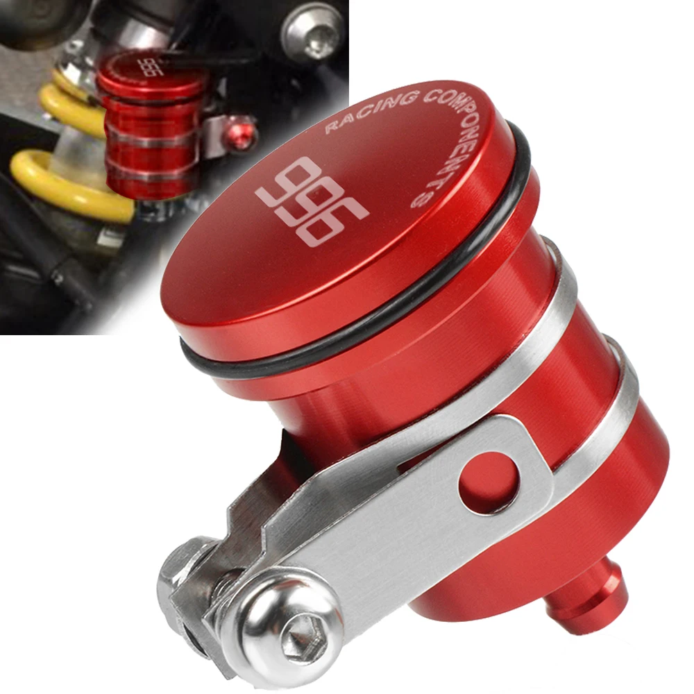 

For Ducati 996/B/S/R 1999-2003 2000 2001 2002 2003 CNC Motorcycle Rear Brake Fluid Reservoir Clutch Tank Oil Fluid Cup Cover
