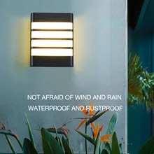 Светодиодный настенный светильник, уличный водонепроницаемый IP65 COB светодиодный светильник для крыльца, Современный домашний декор, алюминиевая настенная лампа для двора, коридора, светильник