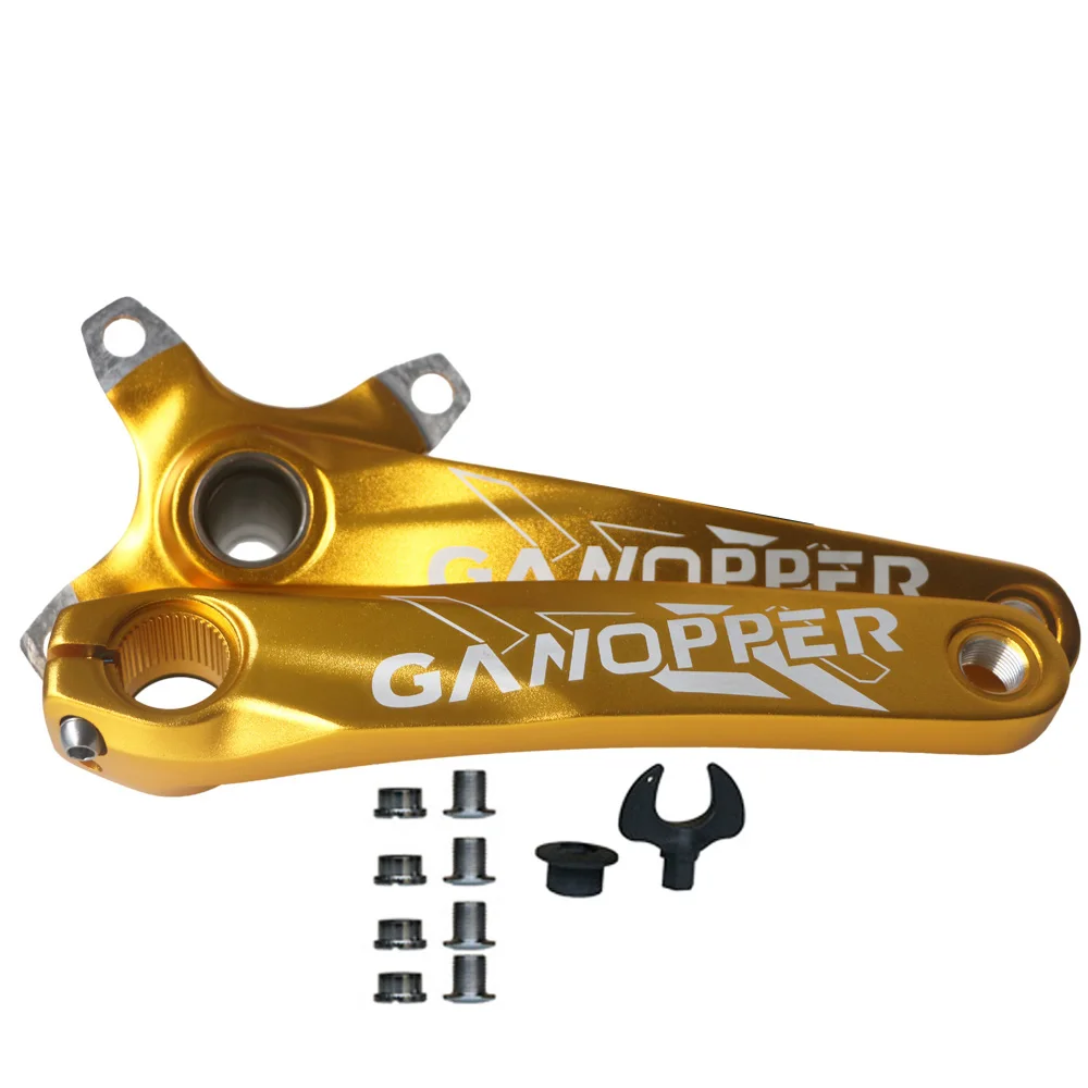 gold crank 175, набор для горного велосипеда MTB, дорожный горный шатун, 104BCD, цепное колесо, 30T 32T 36T 38T 42T 7075, алюминиевая узкая широкая цепная цепь, запчасти - Цвет: gold crank