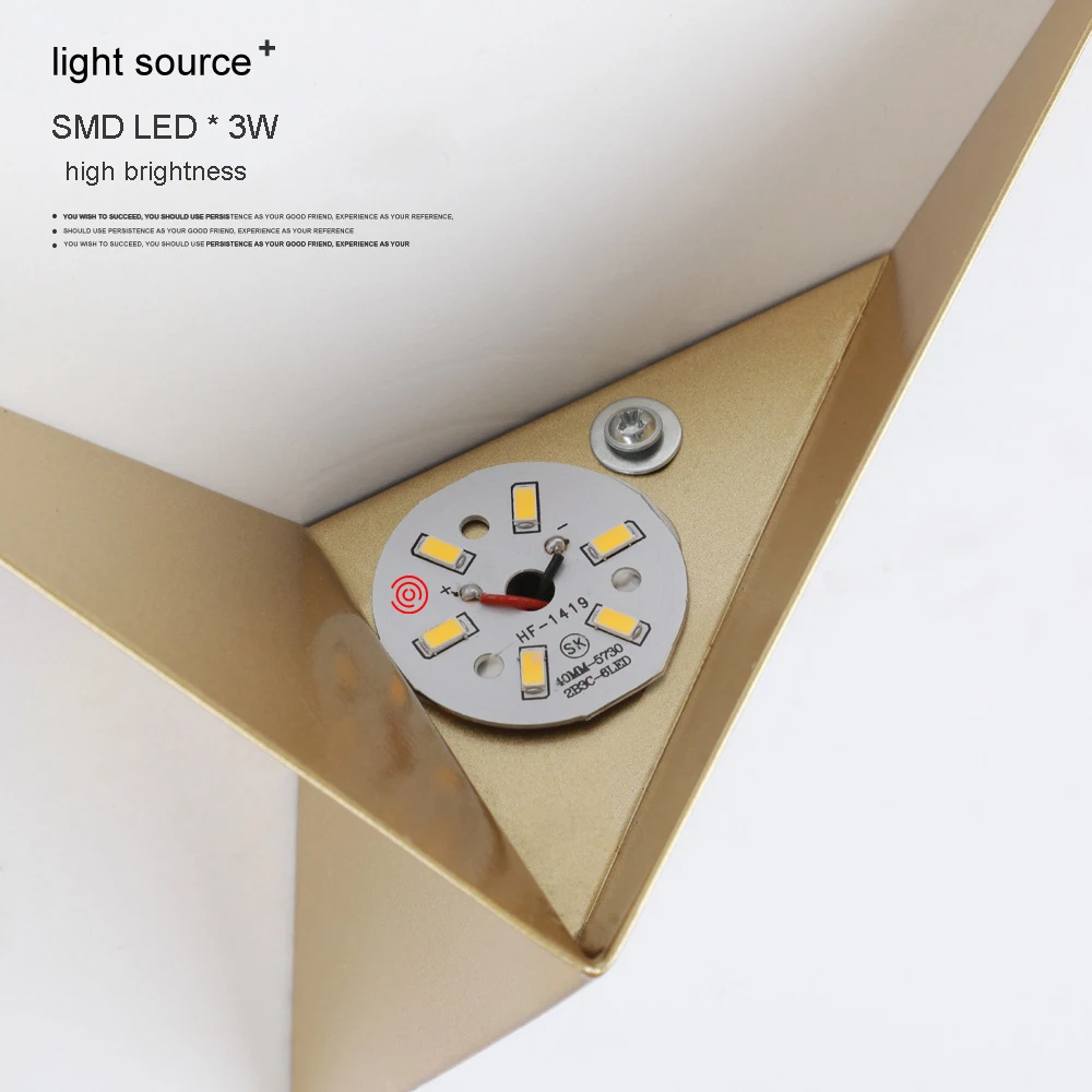 Modern minimalist triangle shape LED Wall Lamps Nordic style Indoor Wall Lamps Living Room Lights 3W AC85-265V Simple Lighting led wall lamp wall sconces light wall lamp