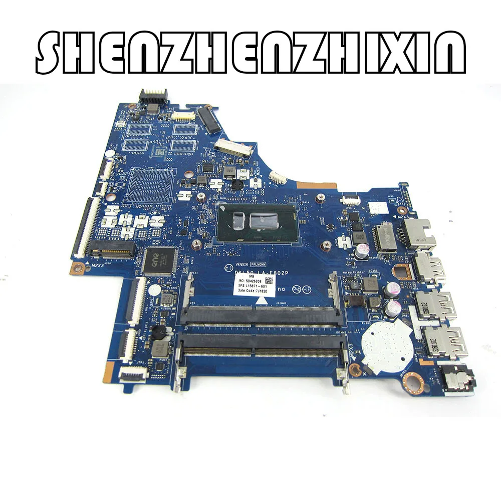 

Yourui для HP павильон 15-BS Материнская плата ноутбука i3-8130U SR3W0 DDR4 материнская плата для ноутбука L15871-601 L15871-001 LA-E802P