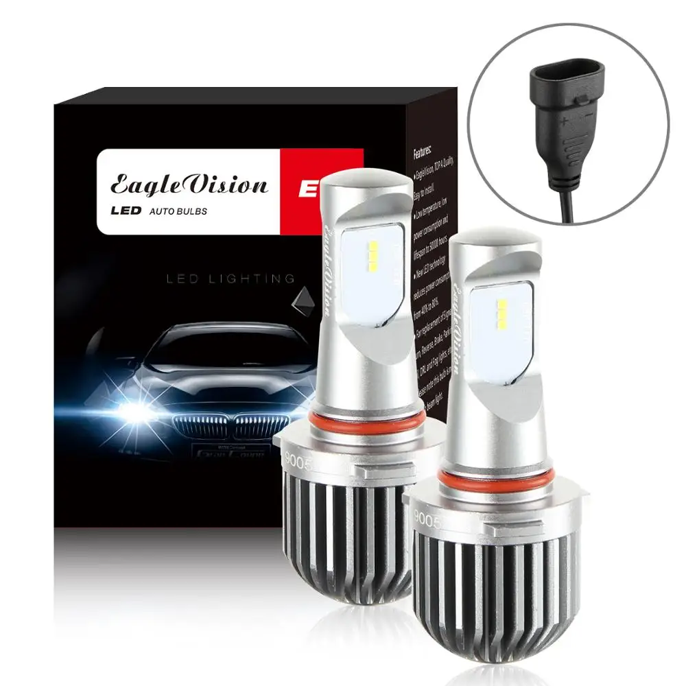 2X HB4 светодиодный туман светильник лампы 9006/HB4 CSP 6000 К Белый Свет 12V 24V LED DRL