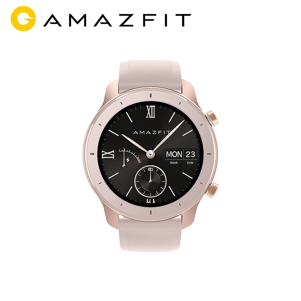 [Глобальная версия] AMAZFIT GTR умные часы 42 мм 5 АТМ водонепроницаемые gps ГЛОНАСС Bluetooth монитор сердечного ритма умные часы