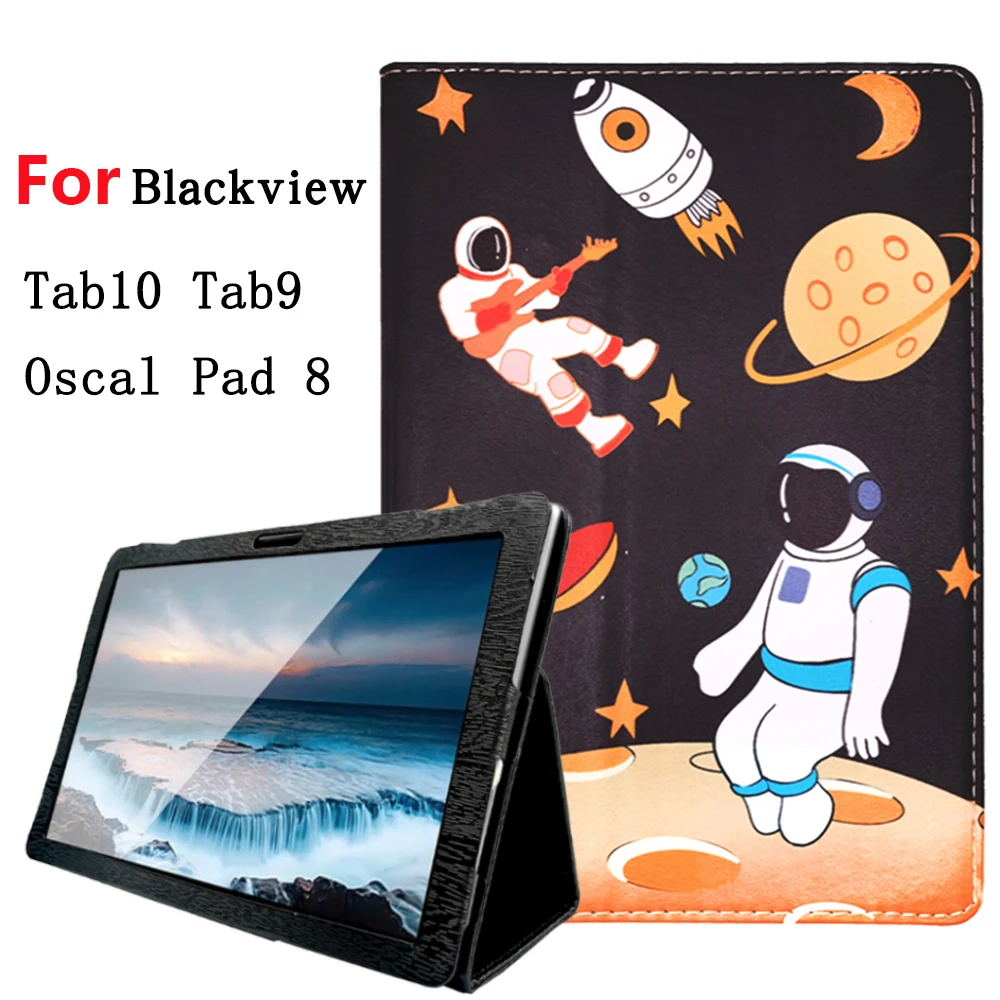 para Blackview Tab 10 Pro Case Capa Protetora de Couro do Plutônio para Blackview Tab10 Tab Tab 11 12 13 Oscal Almofada 10.1 Polegada Tablet pc