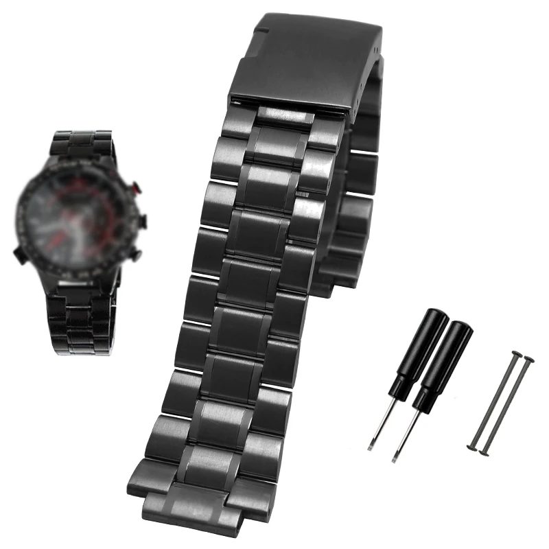 Timex Bracciale Orologio In Acciaio Inox Argento Con Anse A Sgancio Rapido, 20 Mm, Chiusura Deployante, Circonferenza Regolabile