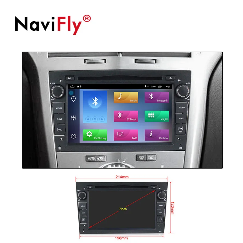 Clearance Navifly 2 Din Android 9.1 Car Radio multimedia Player For Opel Astra Vectra Antara Zafira Corsa GPS Navigation Wifi car stereo 5
