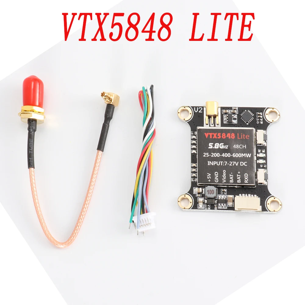 VTX5848 LITE 48CH 5,8g 25/100/200/400/600 мВт переключаемый VTX модуль видеопередатчика OSD Управление для FPV дрона с дистанционным управлением