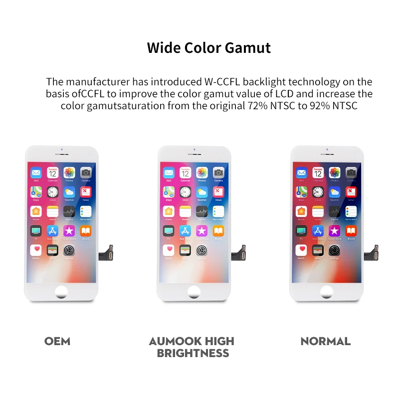 ЖК дисплей класса AAA для iPhone 8 Plus P с сенсорным экраном и дигитайзером в сборе