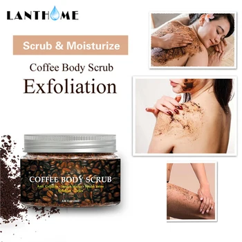 

Coffee Body Scrub Exfoliating Whitening Body Scrub Cream Facial Dead Sea Salt Coffee Exfoliator Skin Scrub Anti Cellulite