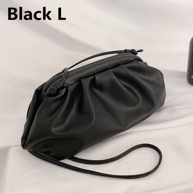 black l Однотонные элегантные сумки через плечо для женщин маленький клатч женские вечерние сумки и кошельки Женская сумка через плечо - Цвет: black l