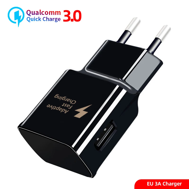 USB C для samsung S8 S9 plus зарядное устройство для мобильного телефона usb type C адаптер для путешествий Оригинальное быстрое зарядное устройство Note8 S9 S8 C5 устройства - Тип штекера: 3A EU Charger