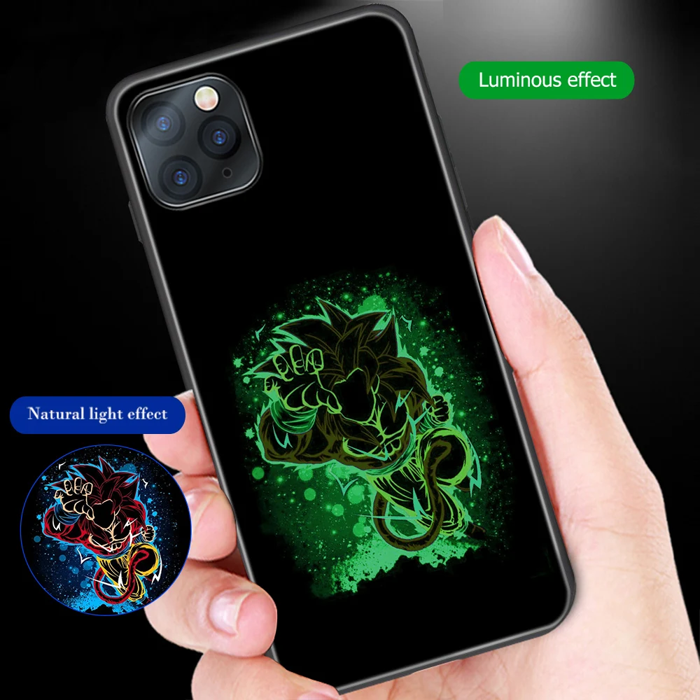 Ciciber чехол для телефона для iphone XR X 7 8 6 6s Plus чехол для iphone 11 Pro XS Max Dragon Ball Goku закаленное стекло чехол Funda Coque