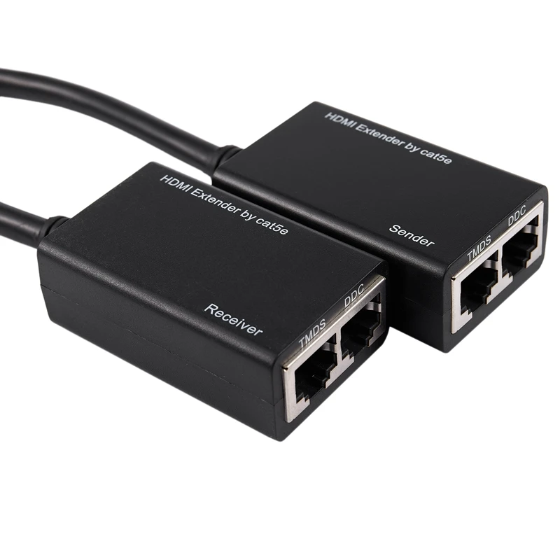 HDMI по RJ45 CAT5e CAT6 UTP LAN Ethernet расширитель повторитель 1080P 3D до 100 футов