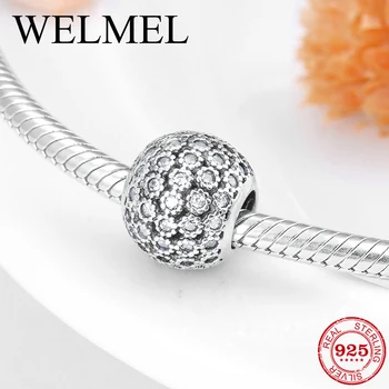 

Life full of sunshine 925 Sterling Silver pave Sunflowers fine CZ beads Fit Original Women Charm Bracelet Jewelry making