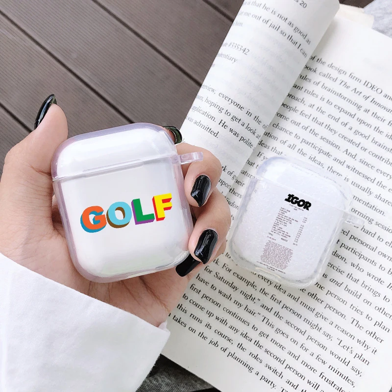 Tyler the creator Golf IGOR bees Earphone Case For Airpods Pro Protective Cover Transparent Soft for 1 2 Bags Coque | Электроника