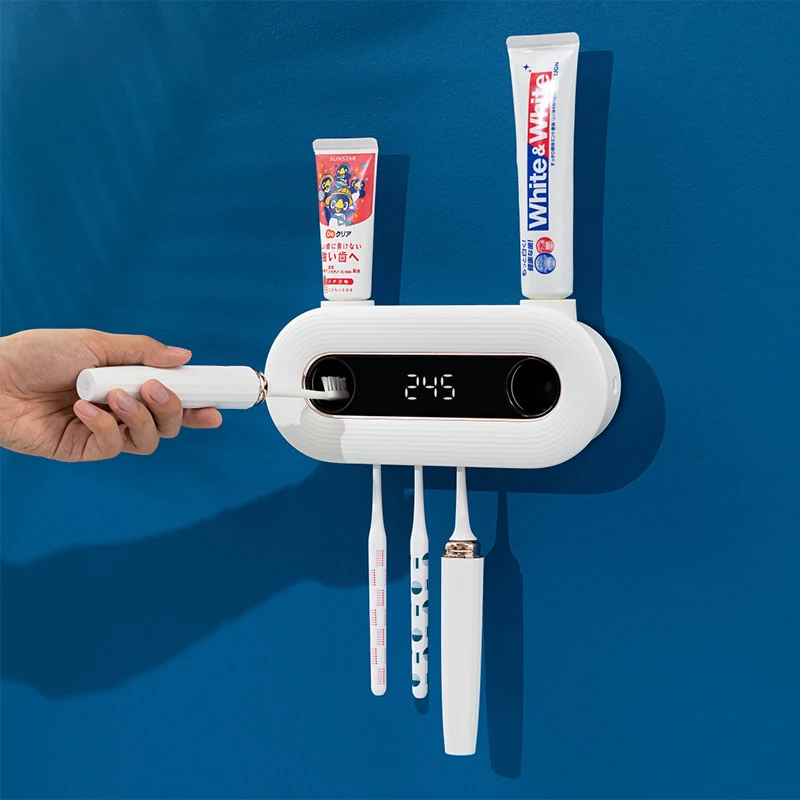 Smart Toothbrush Sterilizer Bathroom Accessory Holder Household Supplies Set Sterilization Box Wall-mounted | Дом и сад
