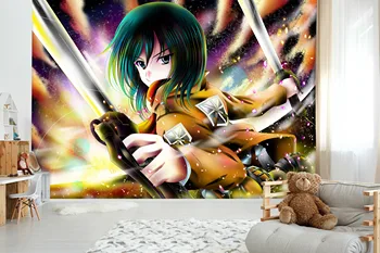 

[Self-Adhesive] 3D Attack On Titan 277 Japan Anime Wall Paper mural Wall Print Decal Wall Murals Belly