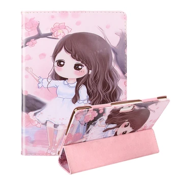 

Folding Folio Case For 10 10.1 Inch Android Tablet PC funda Tablet 10.1 Universal Cartoon Print Leather Stand Case 10.1 A40