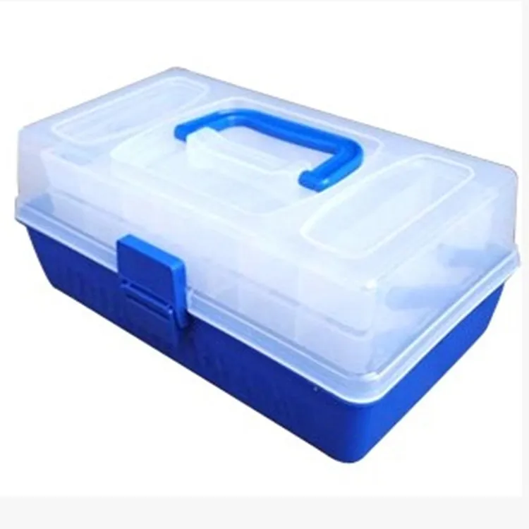 

Zhan wang Edge Double Layer Multi-Purpose Hand Lure Box Bait Toolbox