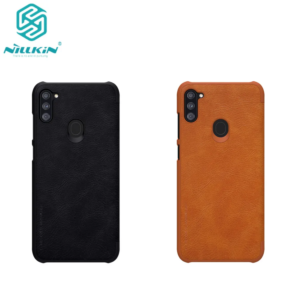 Чехол для Samsung Galaxy A11 роскошный кожаный чехол серии Nillkin QIN защитный флип-чехол с