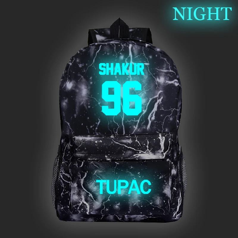9 Tupac 2Pac рюкзак с отражающими вставками школьная сумка модная новая модель Tupac 2Pac школьный рюкзак студент мальчики девочки путешествия Shouler рюкзак - Цвет: 9