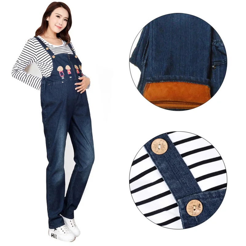 

Denim Maternity Bib Overall Pants Jeans for Pregnant Women Clothes Pregnancy Jumpsuits Suspenders Trousers Uniforms Jeans Pants