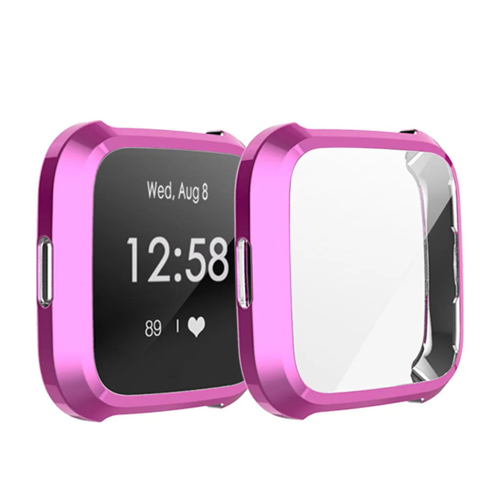 Гальванический Мягкий ТПУ защитный чехол для Fitbit Versa Lite Смарт часы Новое поступление#20191016