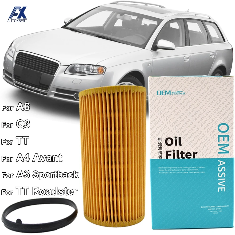 Масляный фильтр для Audi A1 8X1 2012 / A3 8P1 A6 4F2 C6 TT 8J3 2005 2006 2007 2008 2009 2010 2011 A4 2005-2008 1984cc 2 0 06D115562