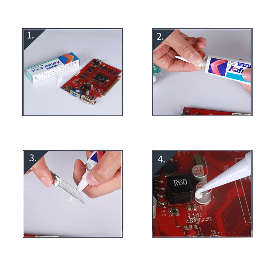 Силиконовый промышленный клей 45g K 704 705 704B RTV черный и белый прозрачный
