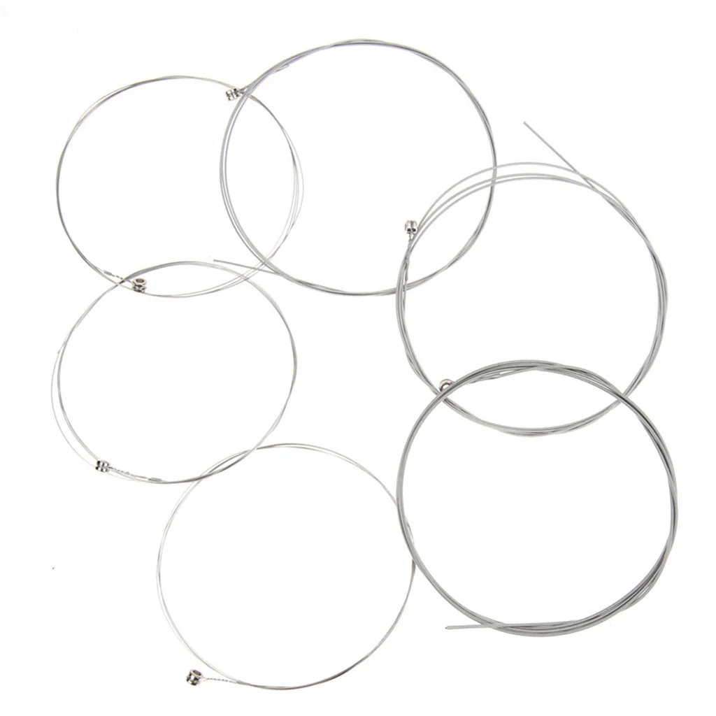 Durable 6 Pieces Stainless Steel Replacement Strings Set for Electric Guitar